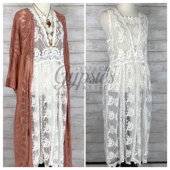 POL Antique Lace Romance Midi Dress - Picture 8 of 12